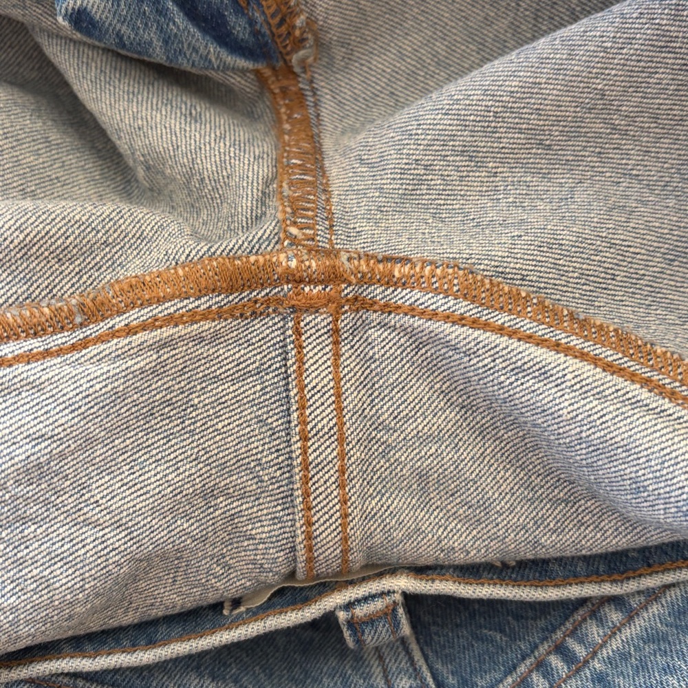 Madewell The Perfect Vintage Wide‎ Leg Jean Size 30P Blue Denim - Picture 12 of 13